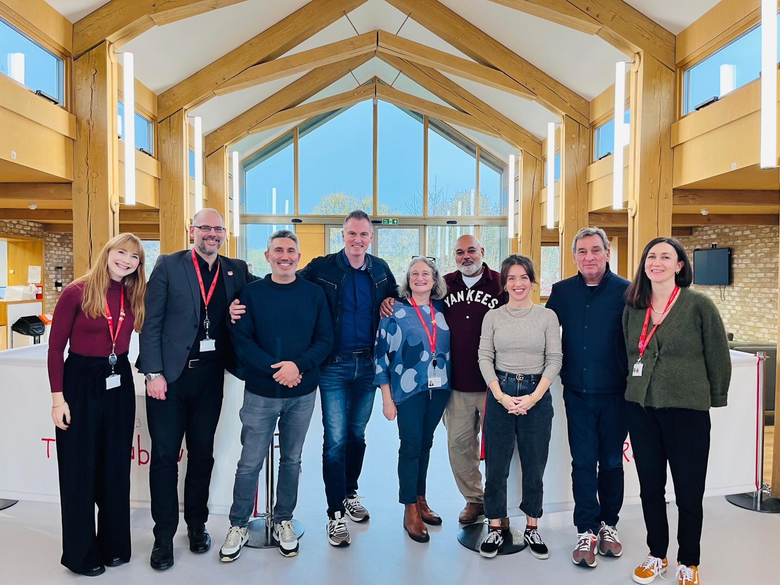 Board Members with staff team