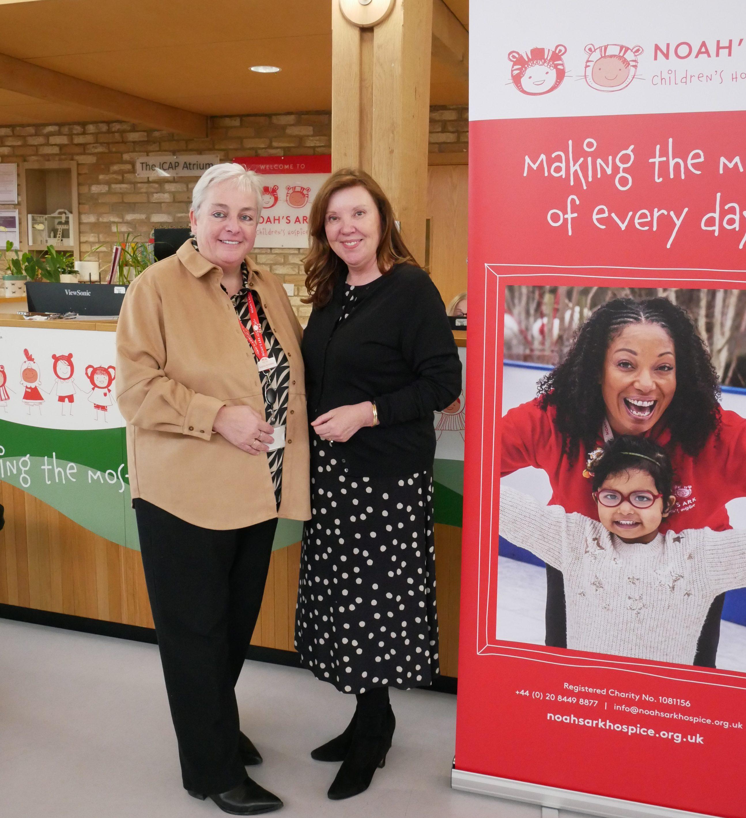 Dame Rachel De Souza with CEO Sophie Andrews