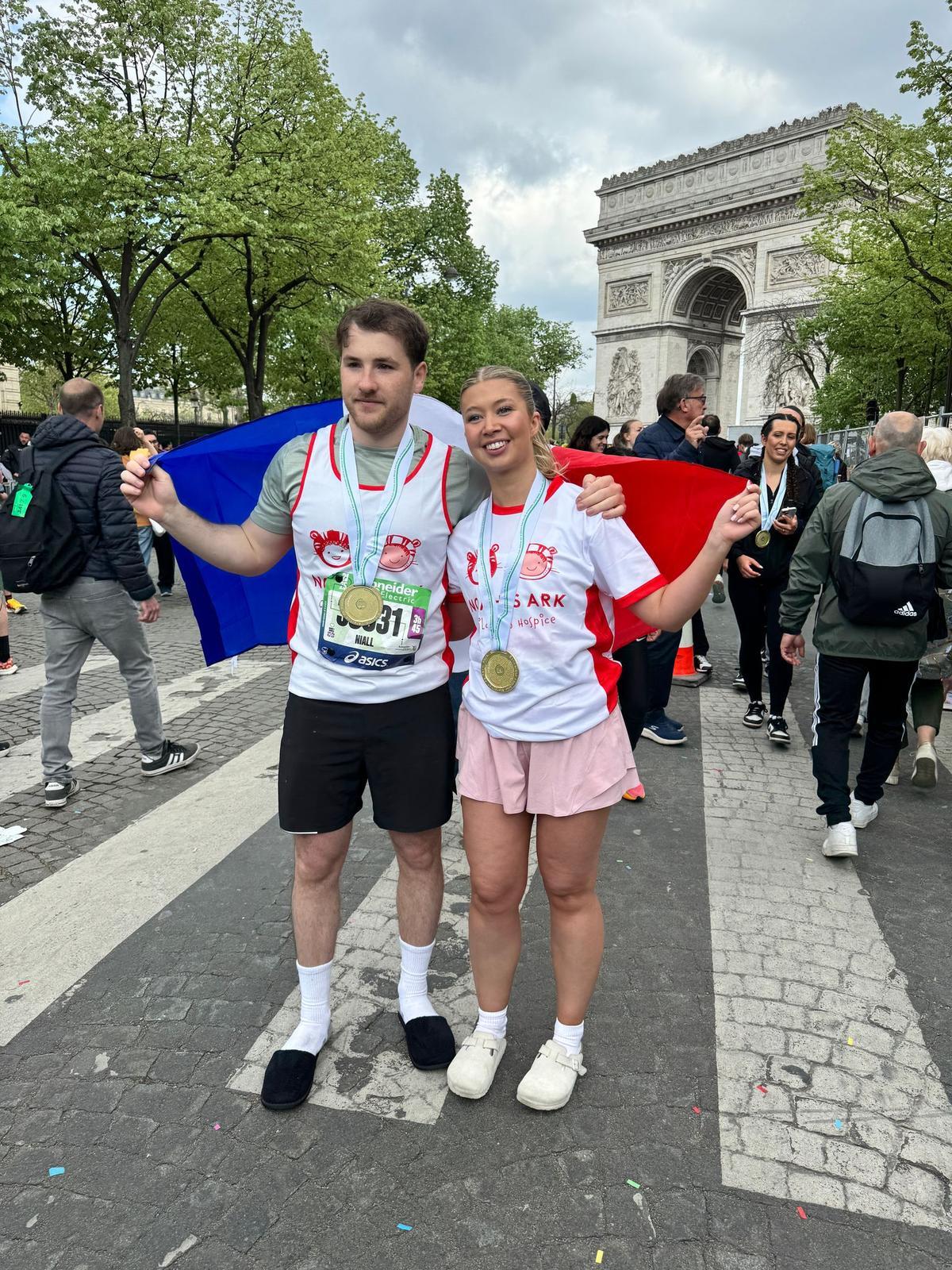 Niall Cleaver Izzy Simpson Paris Marathon