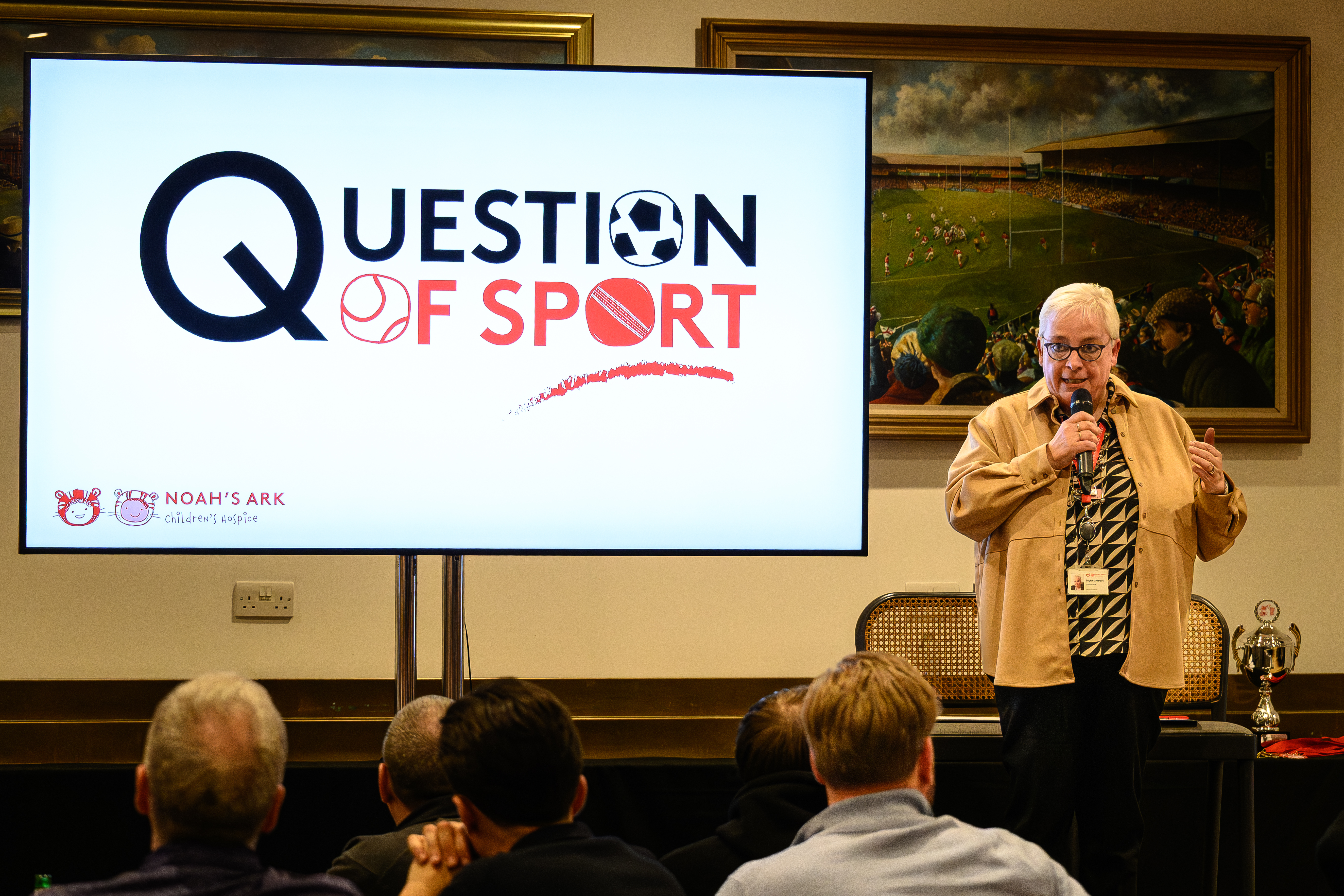 CEO Sophie Andrews at Question of Sport