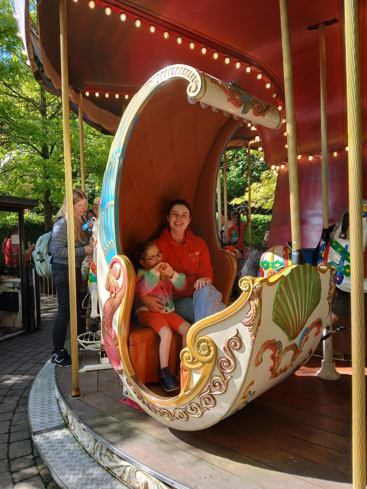Saski on an outing with our Family Activities team