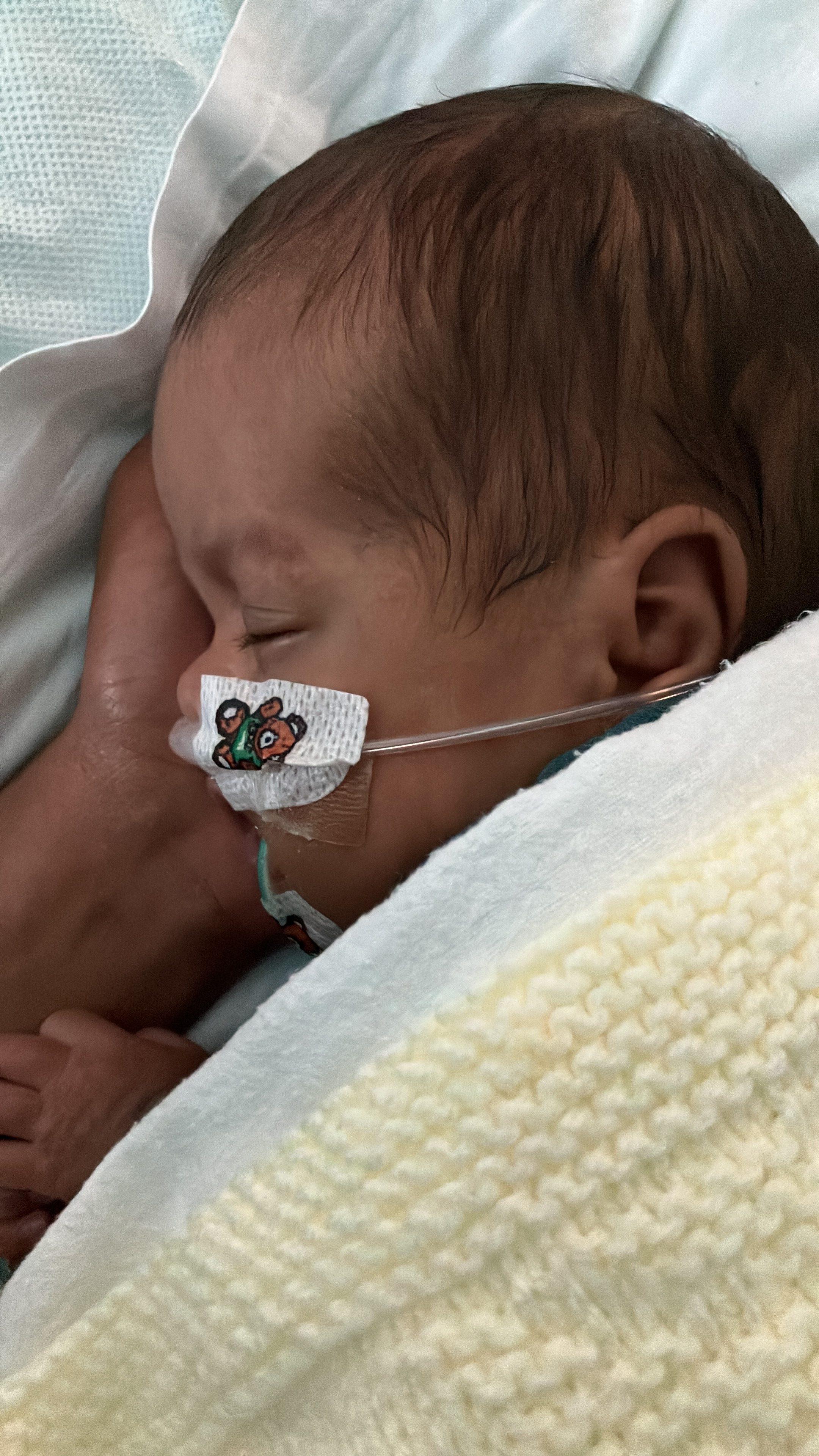Reiaan in hospital