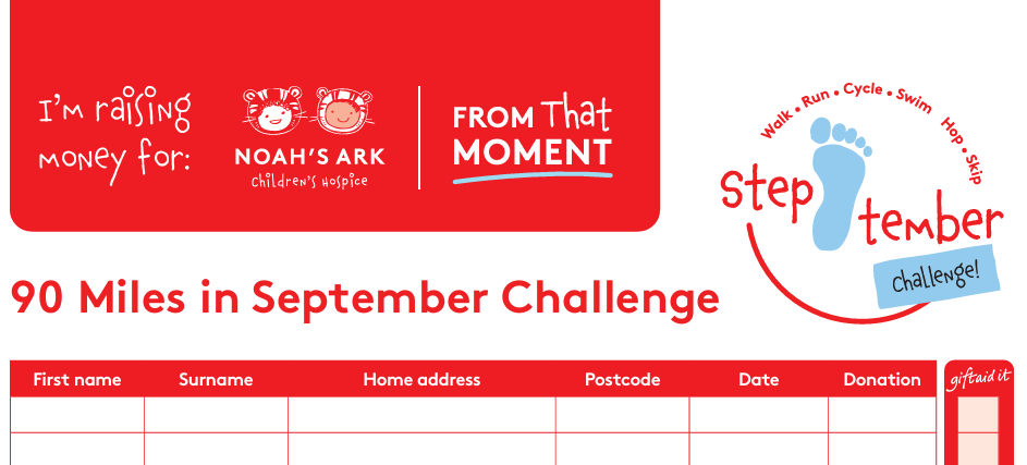 Step tember Sponsorship Form