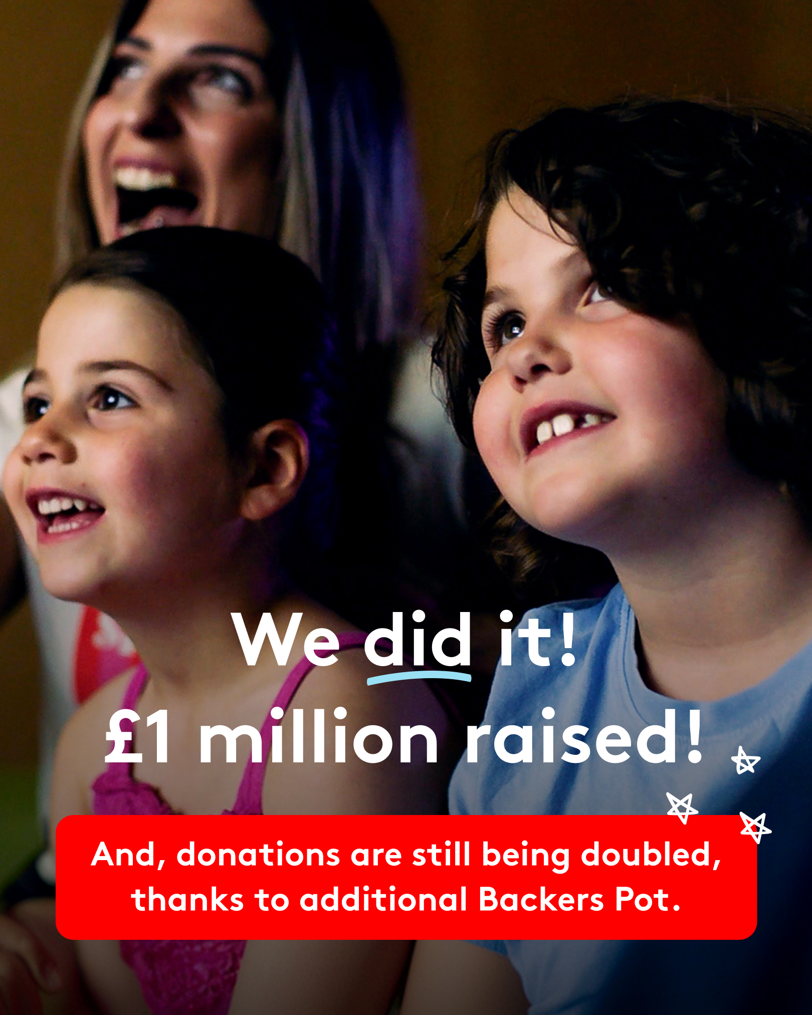 We did it backers pot