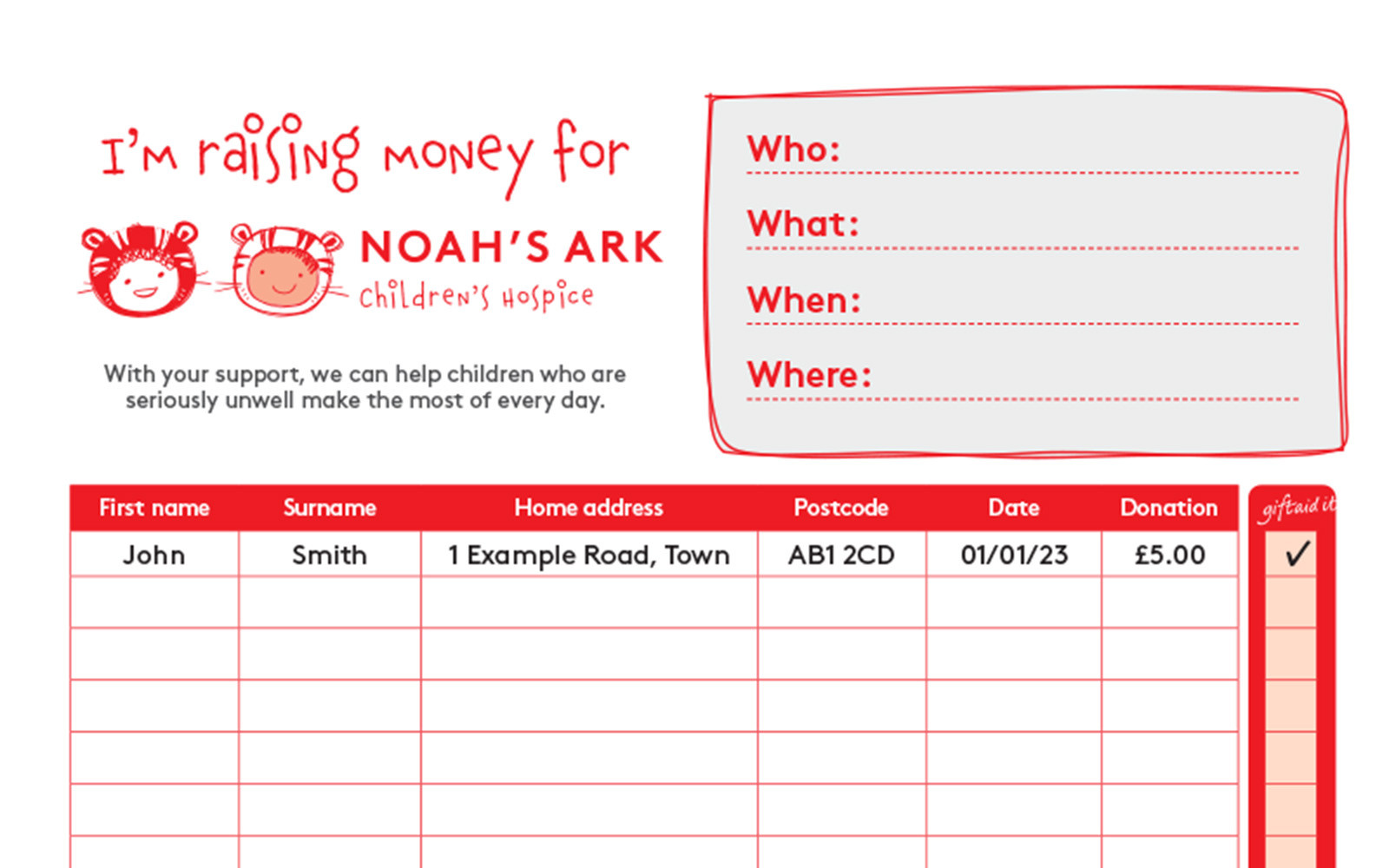 Sponsorship form